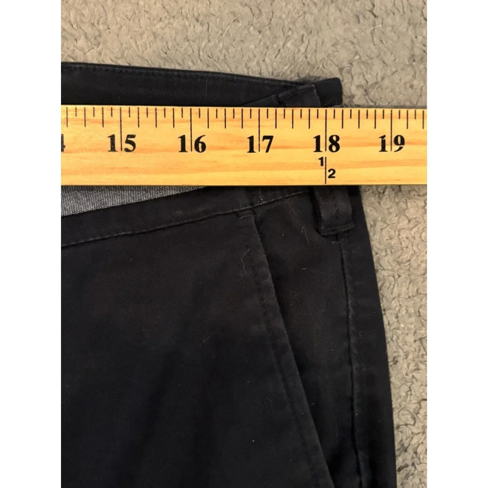 Express Mens 365 Comfort Skinny Chino Pants Navy Blue 36x32 Cotton Blend